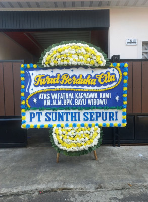 Papan Bunga Duka di Cangkudu